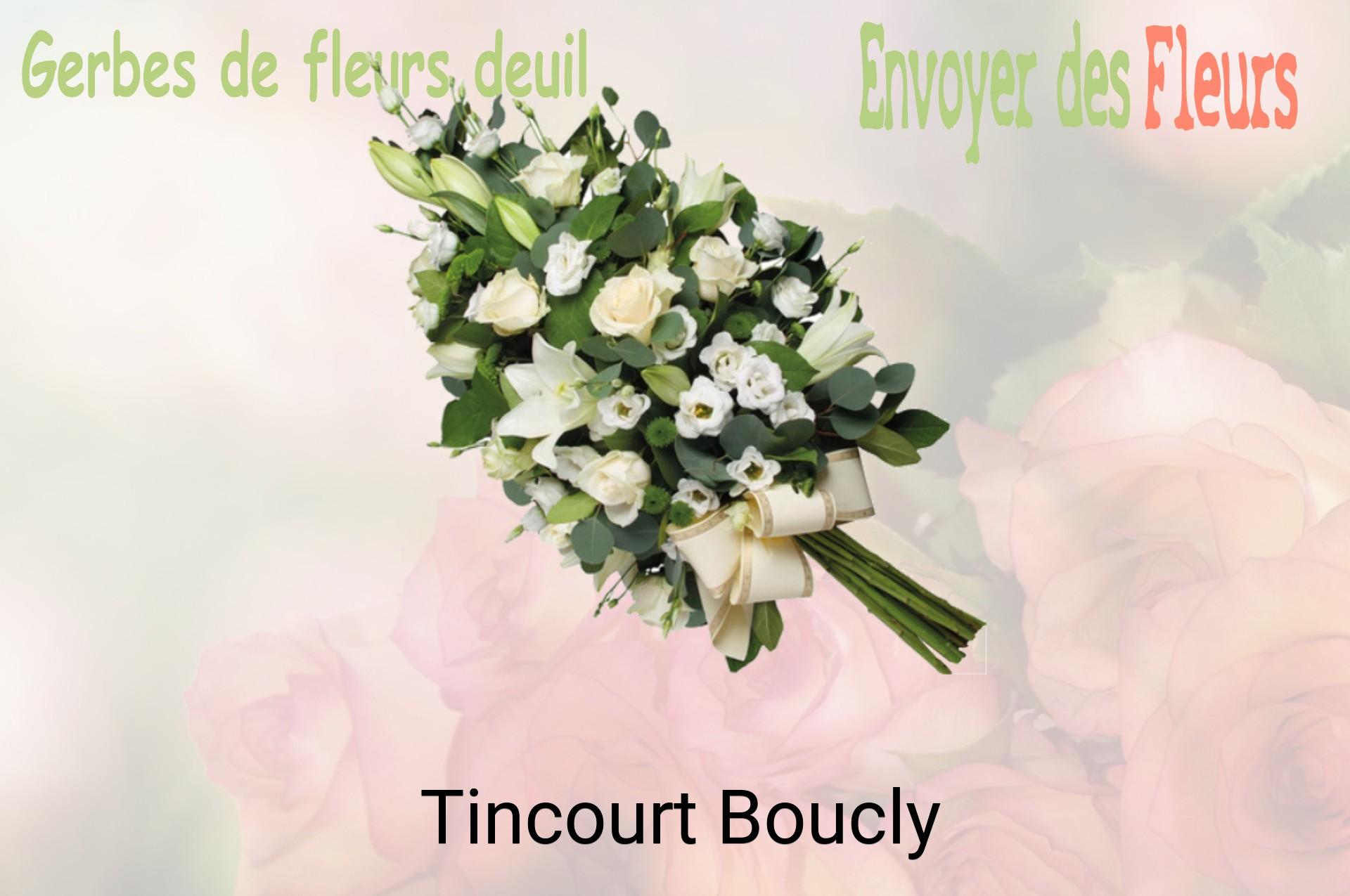 Gerbe de fleurs de deuil livrée à Tincourt-Boucly
